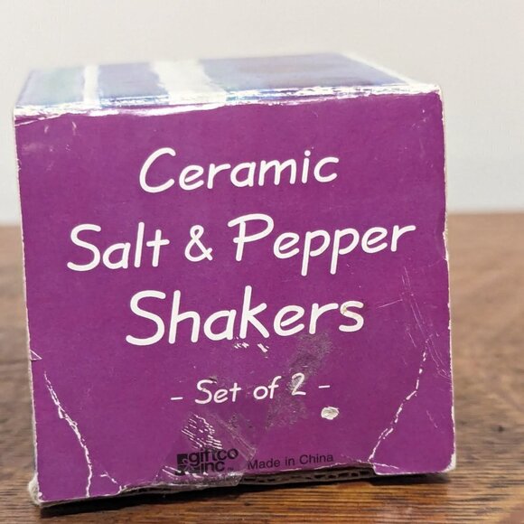 Vintage Flavia Weedin Ceramic Salt & Pepper Shakers 70's 80's Art - Picture 7 of 9